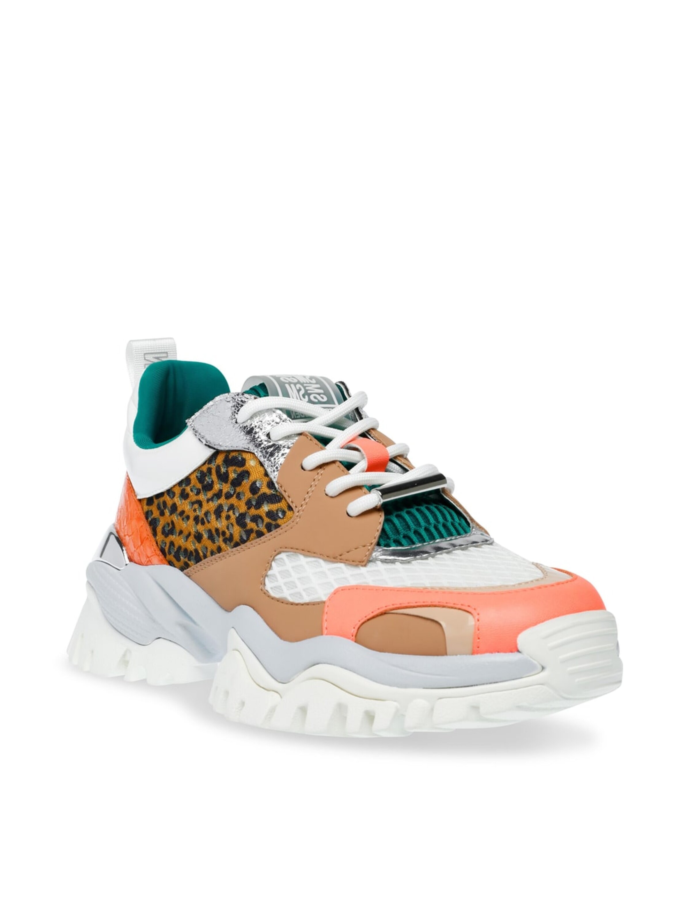 STEVE MADDEN Buty sportowe sznurowane 'Womens Trilling Coral / Multi Lace-Up Low-Profile Shoes' w kolorze mieszane kolory