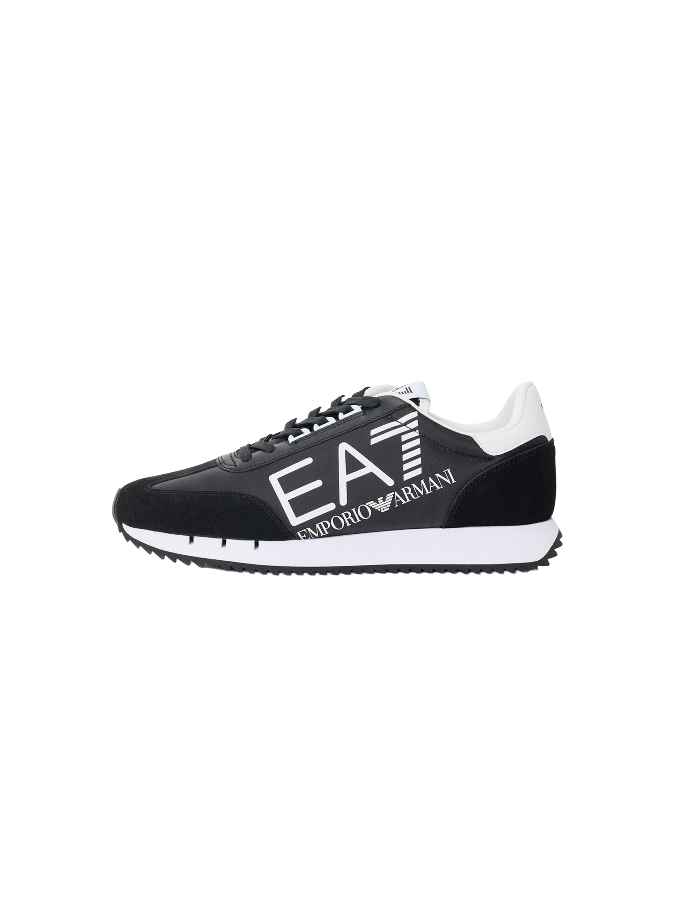 Baskets basses EA7 Emporio Armani en noir : devant