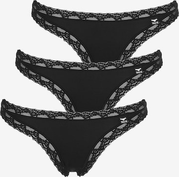 like it! Thong 'Olivia' in Black: front