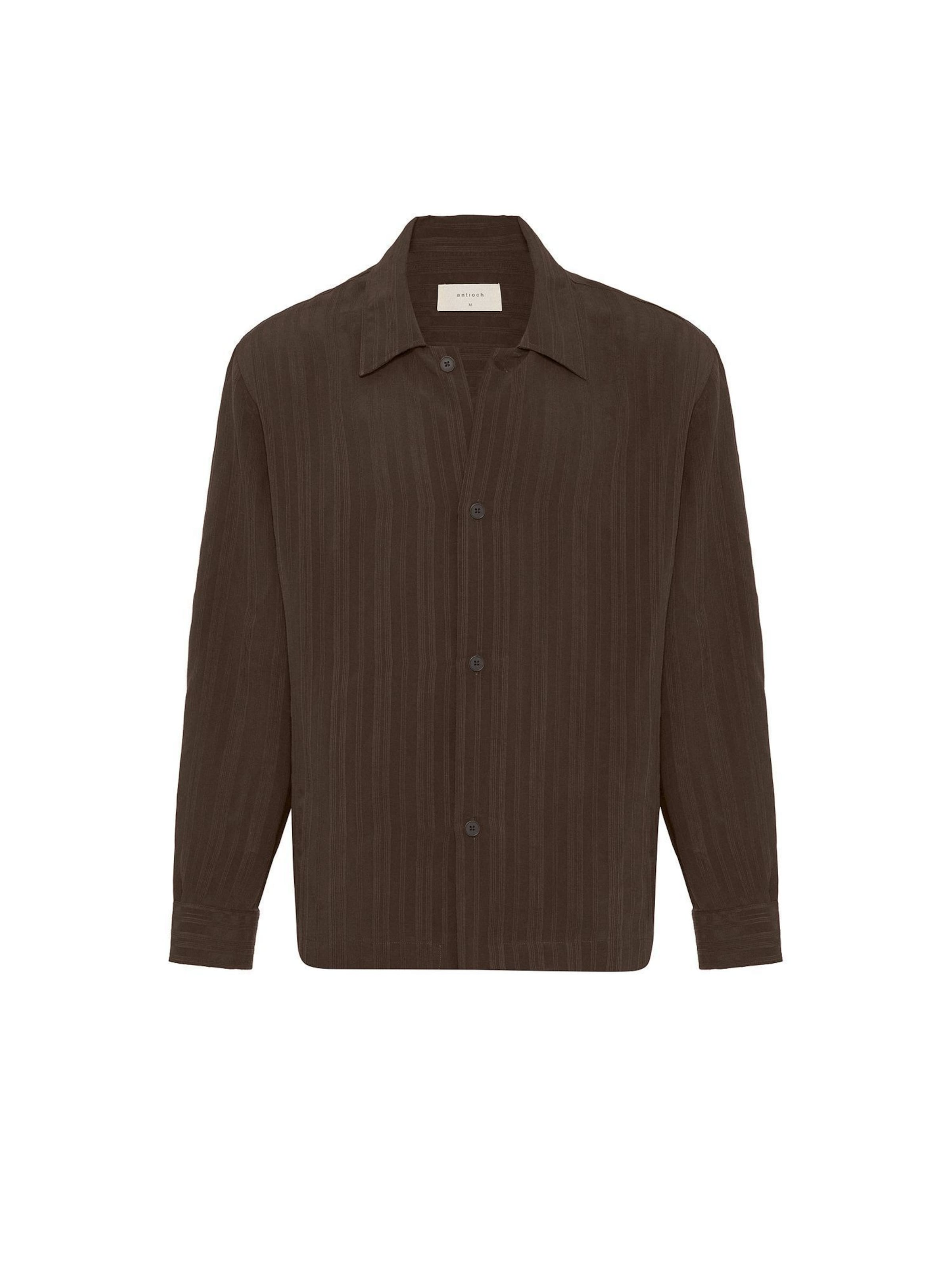Antioch Comfort fit Button Up Shirt in Brown: front