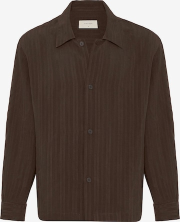 AntiochComfort Fit Košulja - smeđa boja: prednji dio