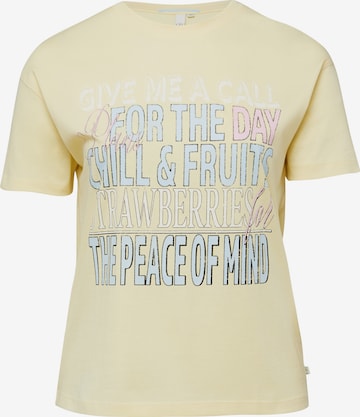 T-shirt QS en jaune : devant