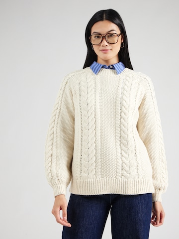 smėlio VERO MODA Megztinis 'Awtoa': priekis
