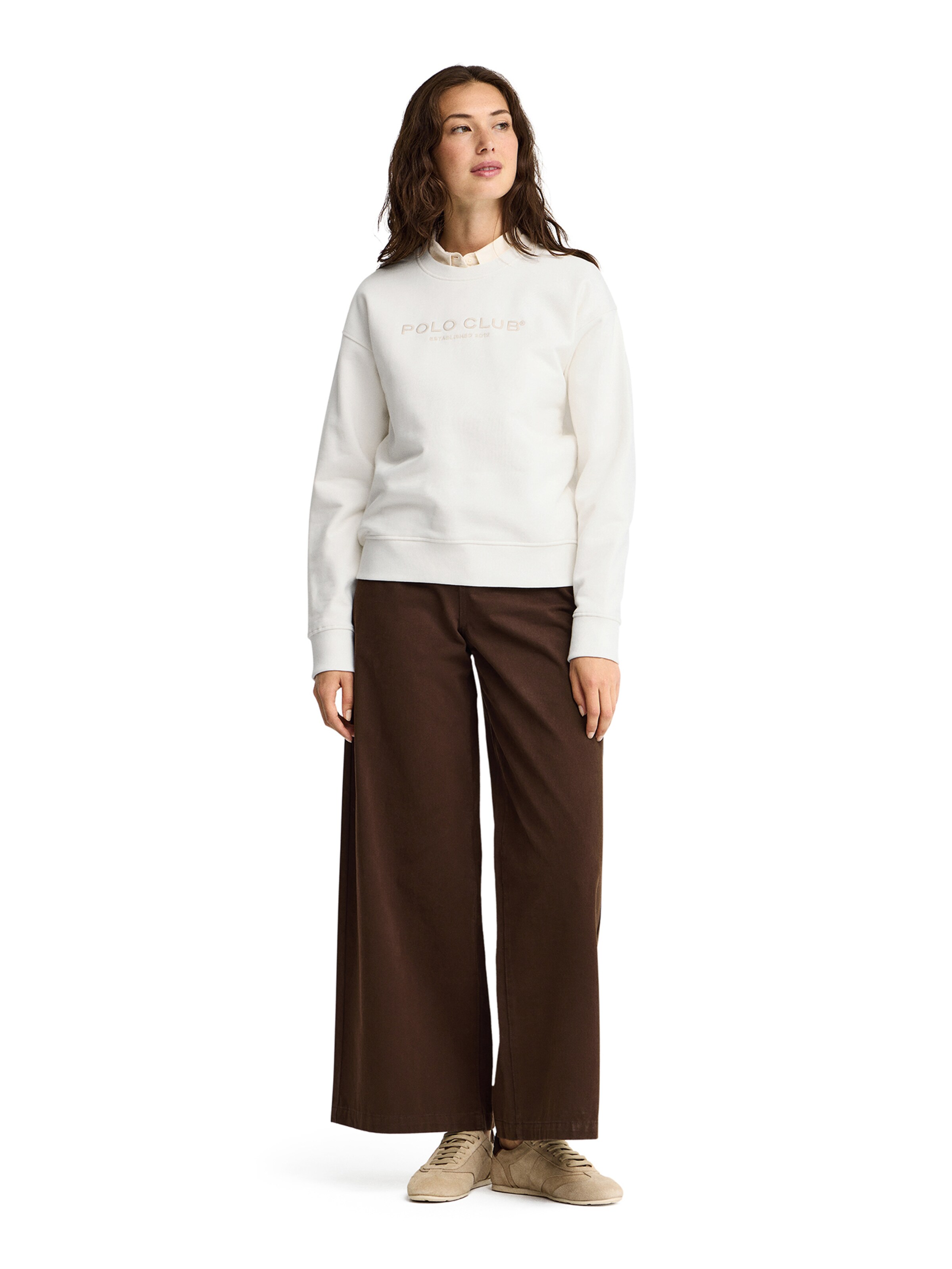 Polo Club Sweatshirt in Beige