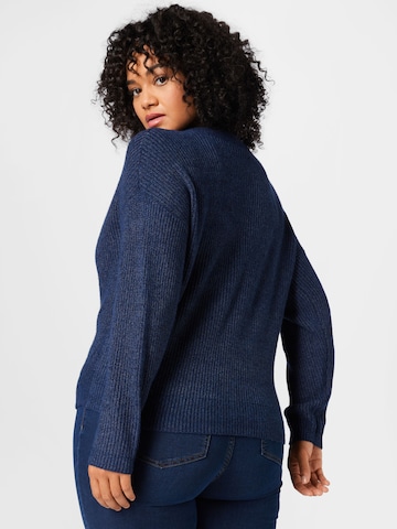 Geacă tricotată 'Esly' de la ONLY Carmakoma pe albastru