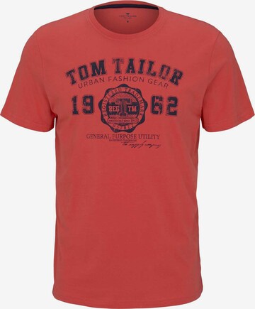 TOM TAILOR Shirt in Rood: voorkant