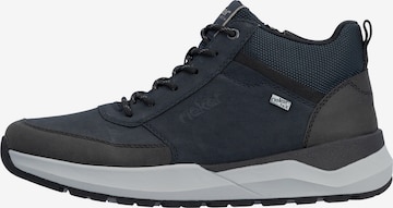 Rieker - Botas com atacadores em azul: frente