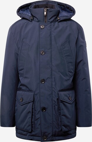 BOSS Winter Parka 'Osiass' in Blue: front