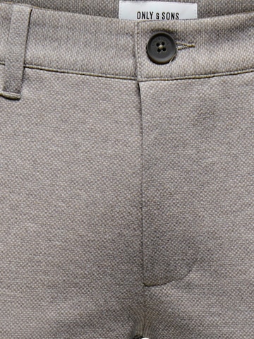 Only & Sons Slim fit Pants 'Mark' in Grey