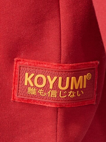 Koyumi Sweatshirt 'Free your Neck' in Red