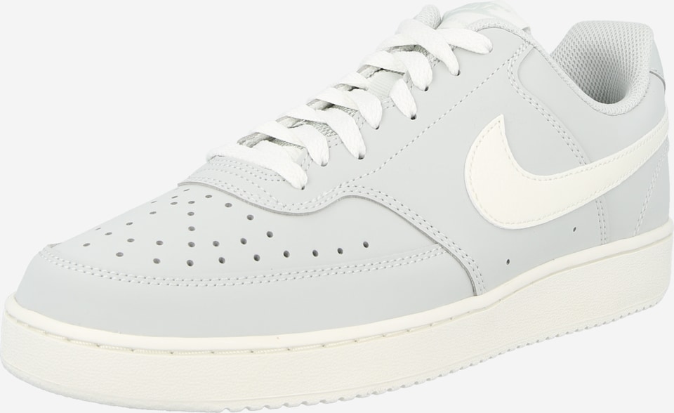 Sneaker low 'Court Vision' de la Nike Sportswear pe argintiu: față