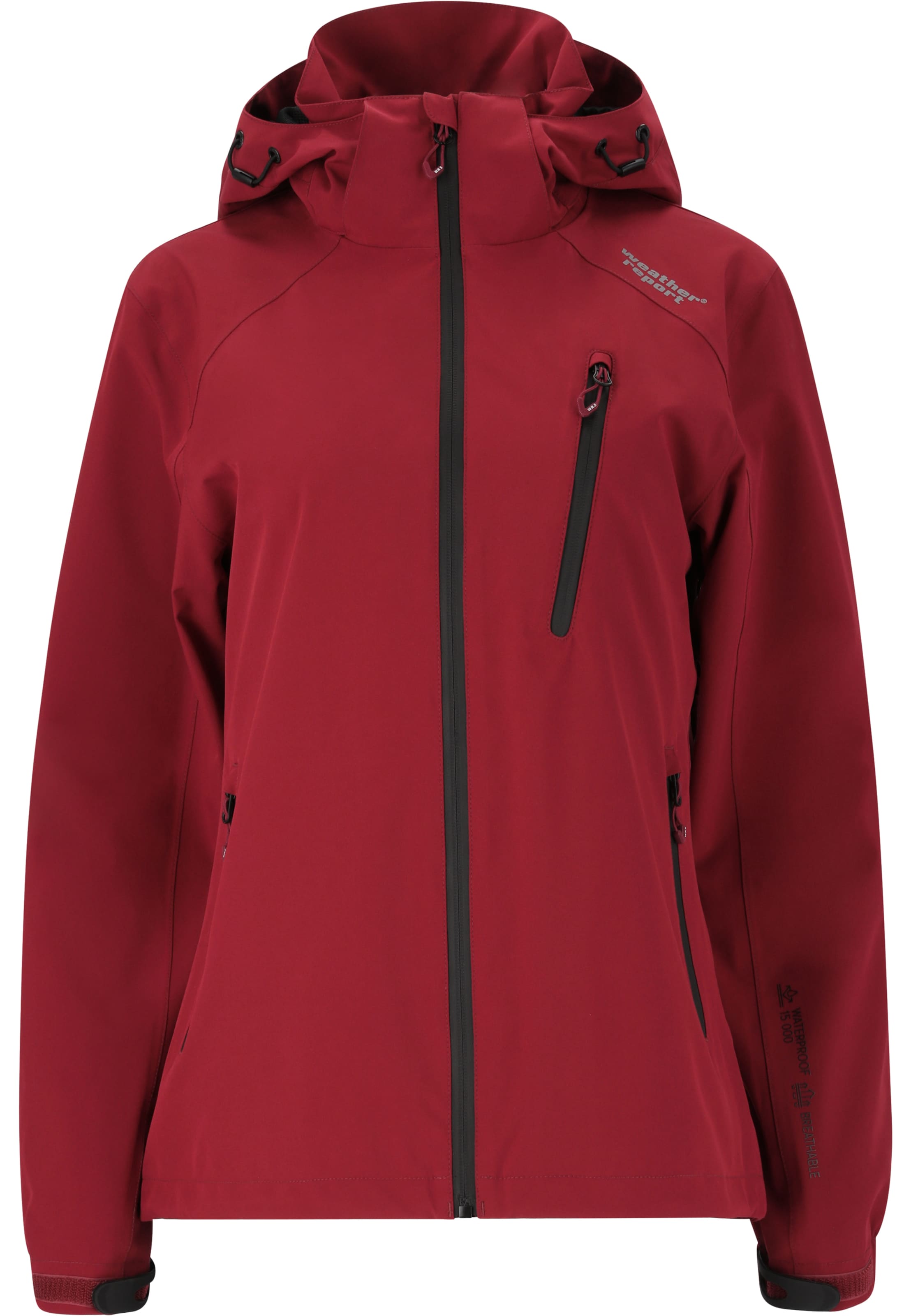 Giacca per outdoor 'Camelia' di Weather Report in rosso: frontale