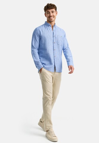 INDICODE JEANS Regular fit Button Up Shirt in Blue