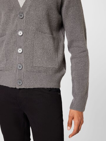 Urban Classics Knit Cardigan in Grey