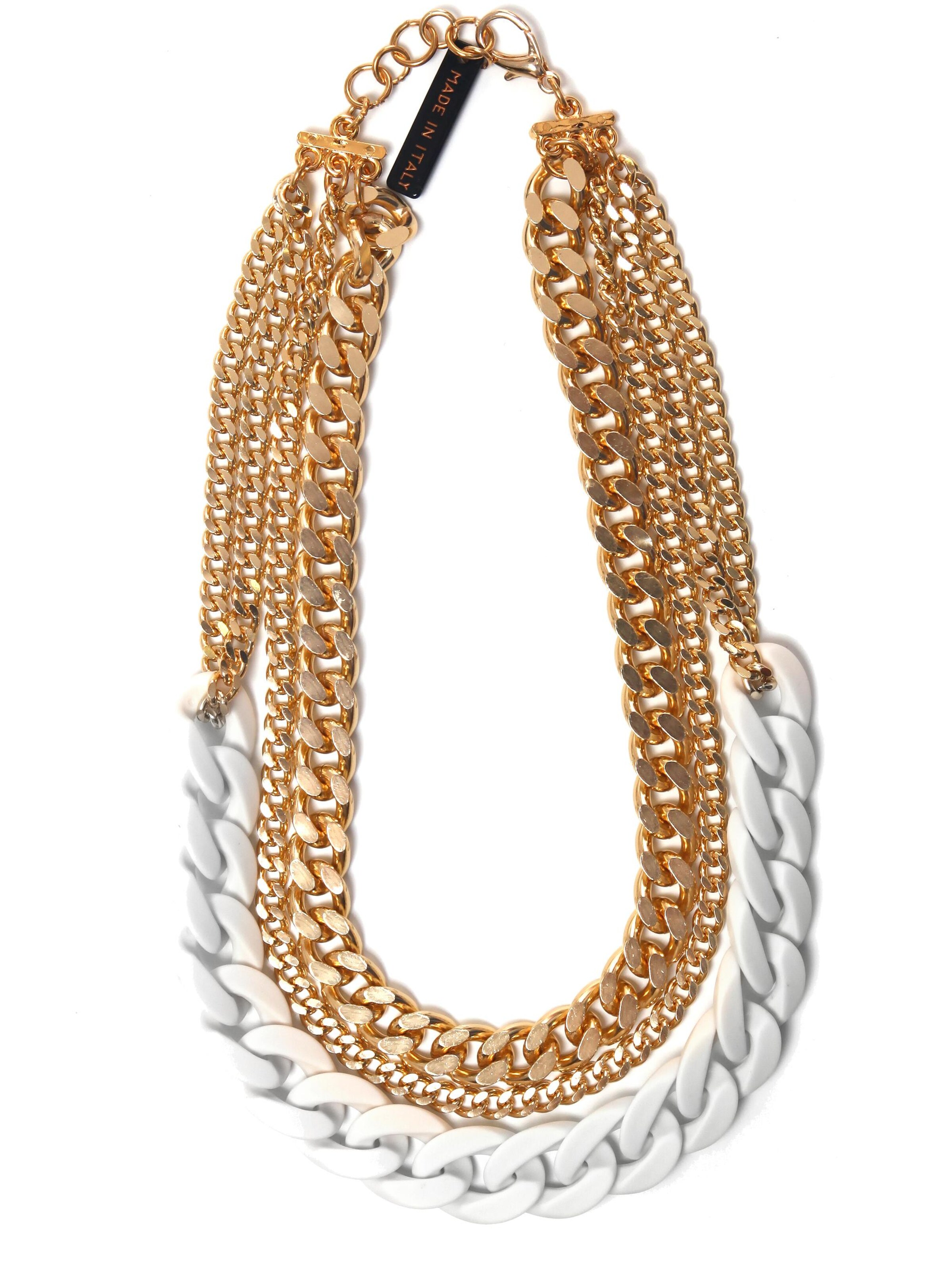 COLLEZIONE ALESSANDRO Necklace 'Antonia' in Beige: front