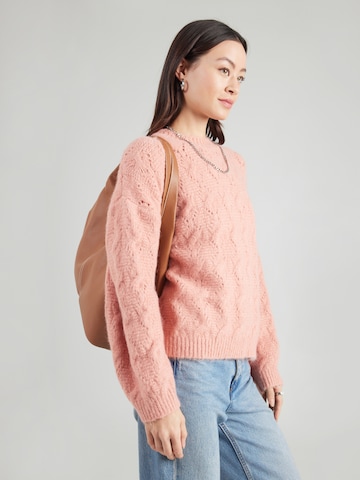 ABOUT YOU Oversized neulepaita 'Mina' värissä vaaleanpunainen: etupuoli