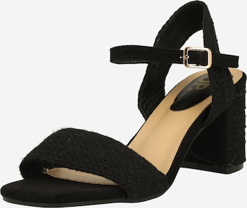 Dorothy Perkins - Sandalias con hebilla 'Treasure' en negro: frente