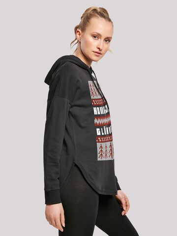 F4NT4STIC Sweatshirt 'Ho Ho Hol mir Glühwein Weihnachten' in Zwart