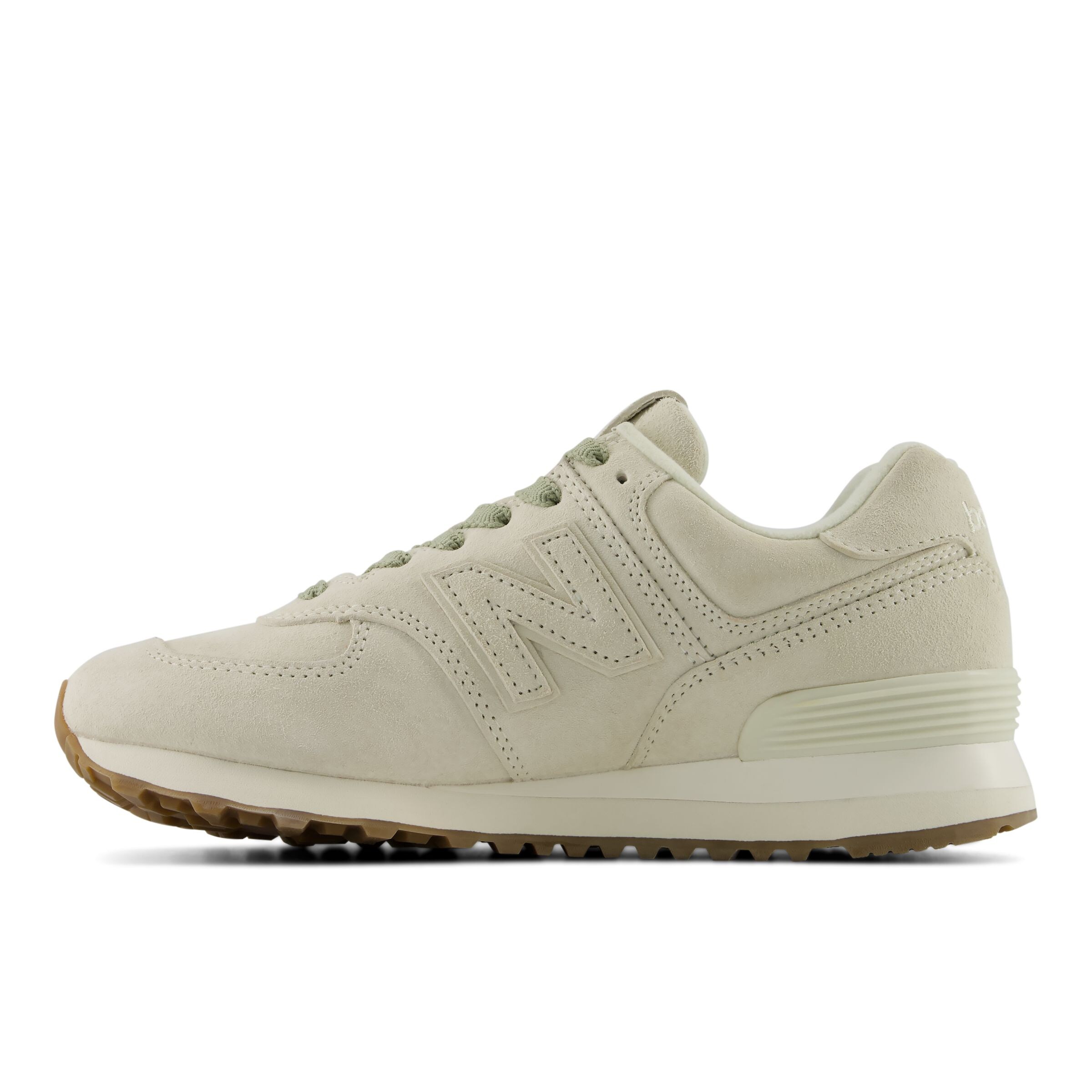 Baskets basses '574' new balance en vert : devant