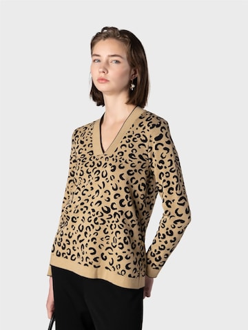 Pull-over ' ' NAULOVER en marron : devant