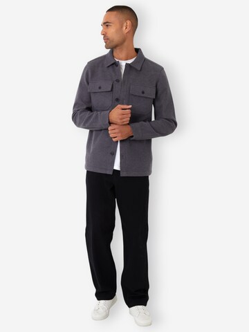 Threadbare Hemdjacke 'Texas' in Grau