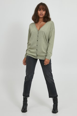 PULZ Jeans Knit Cardigan 'PZSARA' in Green