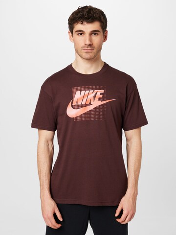 Nike Sportswear Μπλουζάκι 'FUTURA' σε καφέ: μπροστά