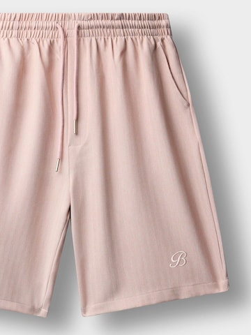 Burocs Regular Pants 'Herringbone' in Pink