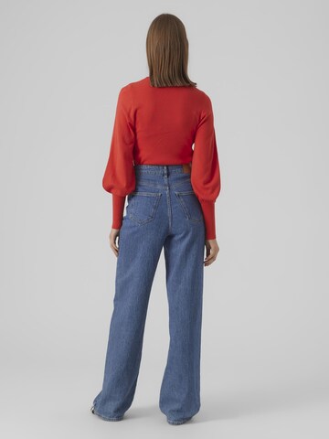 Pull-over 'HOLLY KARIS' VERO MODA en rouge