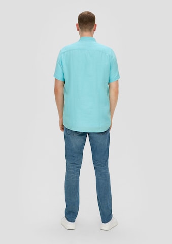 s.Oliver Men Tall Sizes Regular Fit Hemd in Blau