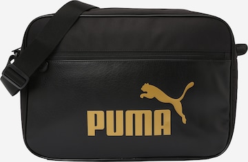 PUMA Axelremsväska 'CAMPUS' i svart: framsida