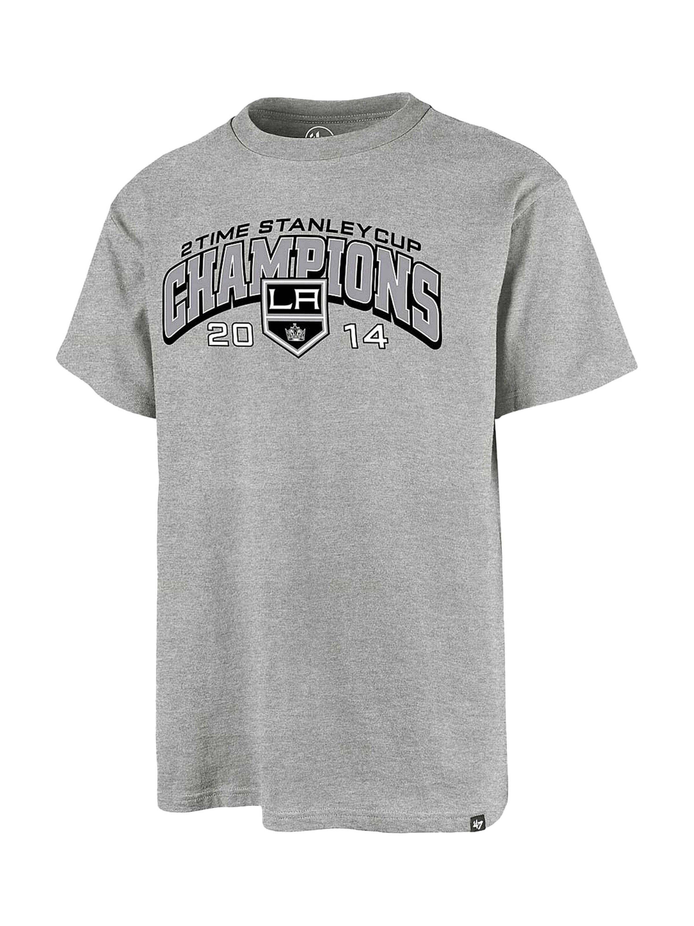 47 Brand Shirt 'LA Kings Backer' in Grijs: voorkant