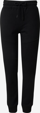 ABOUT YOU x Kingsley Coman Tapered Broek 'Lio' in Zwart: voorkant