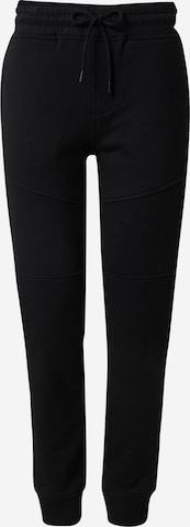 ABOUT YOU x Kingsley Coman Tapered Broek 'Lio' in Zwart: voorkant