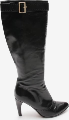 Louis Vuitton Dress Boots in 38 in Black: front