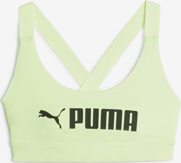 PUMA Urheilurintaliivit värissä vihreä: edessä