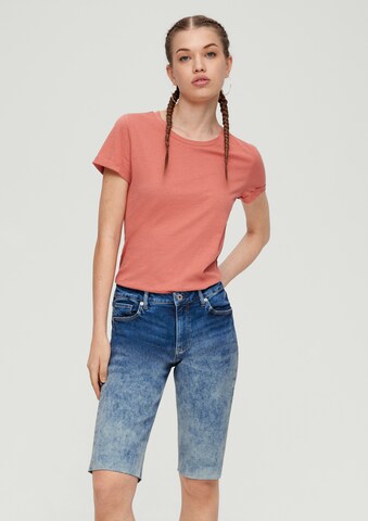 Coupe slim Jean QS en bleu : devant