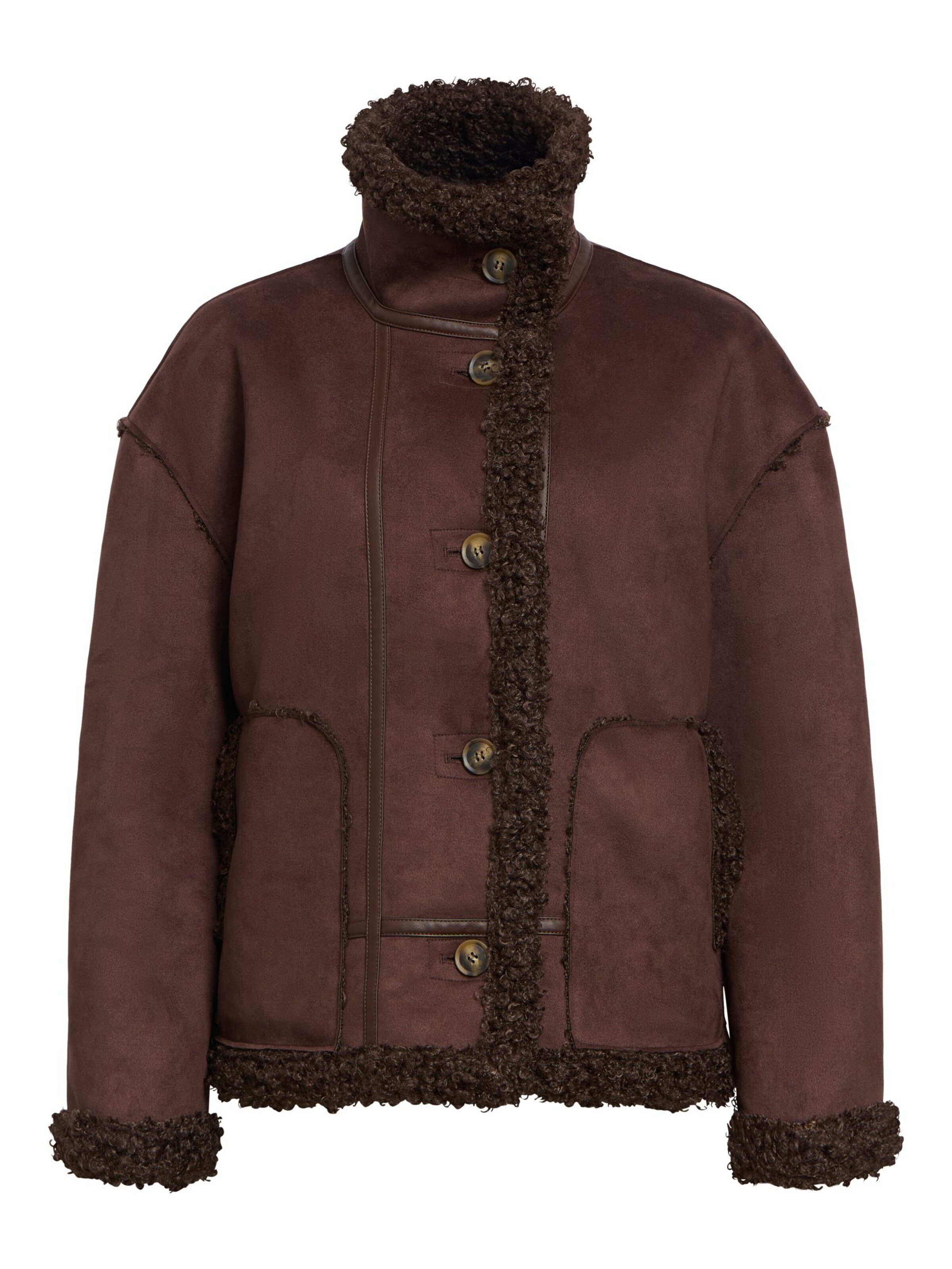 OBJECT Between-season jacket 'OBJOaklyn' in Brown: front
