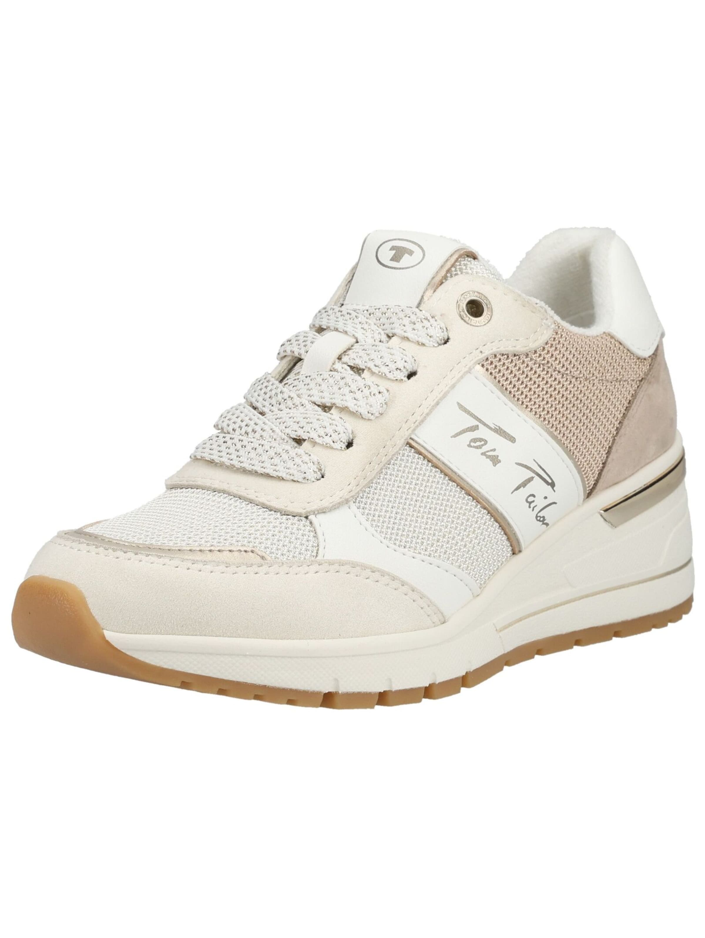 TOM TAILOR Sneakers laag in Beige: voorkant