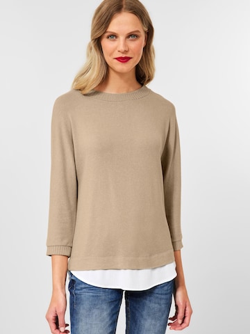 STREET ONE Shirt in Beige: predná strana