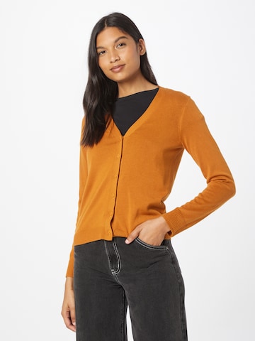 Thought Knit Cardigan 'Posie' in Orange: front