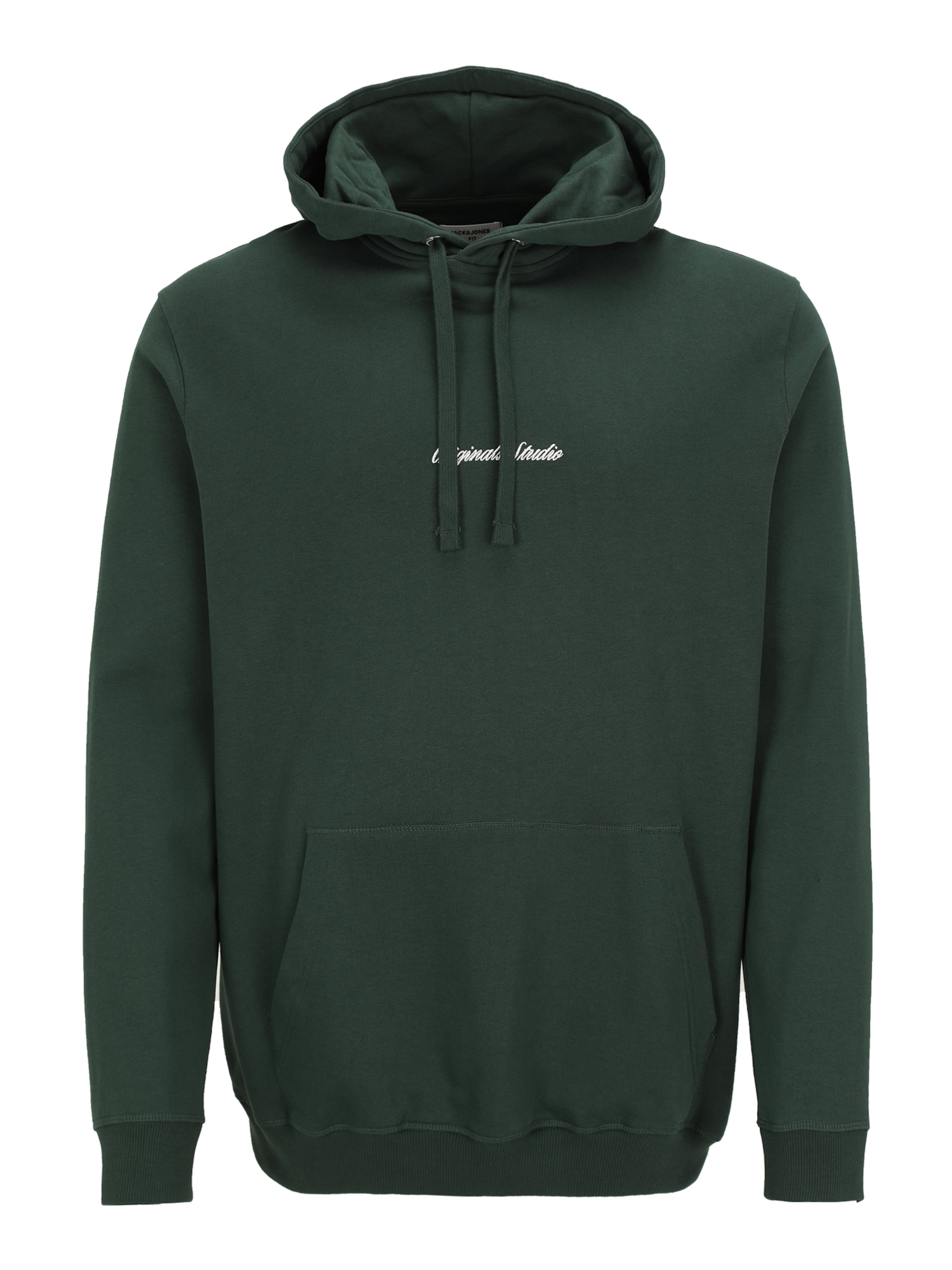 Jack & Jones Plus Μπλούζα φούτερ 'JORNORREBRO' σε πράσινο: μπροστά