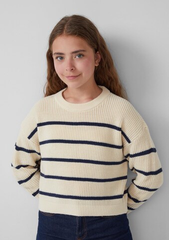s.Oliver Sweater in Beige: front