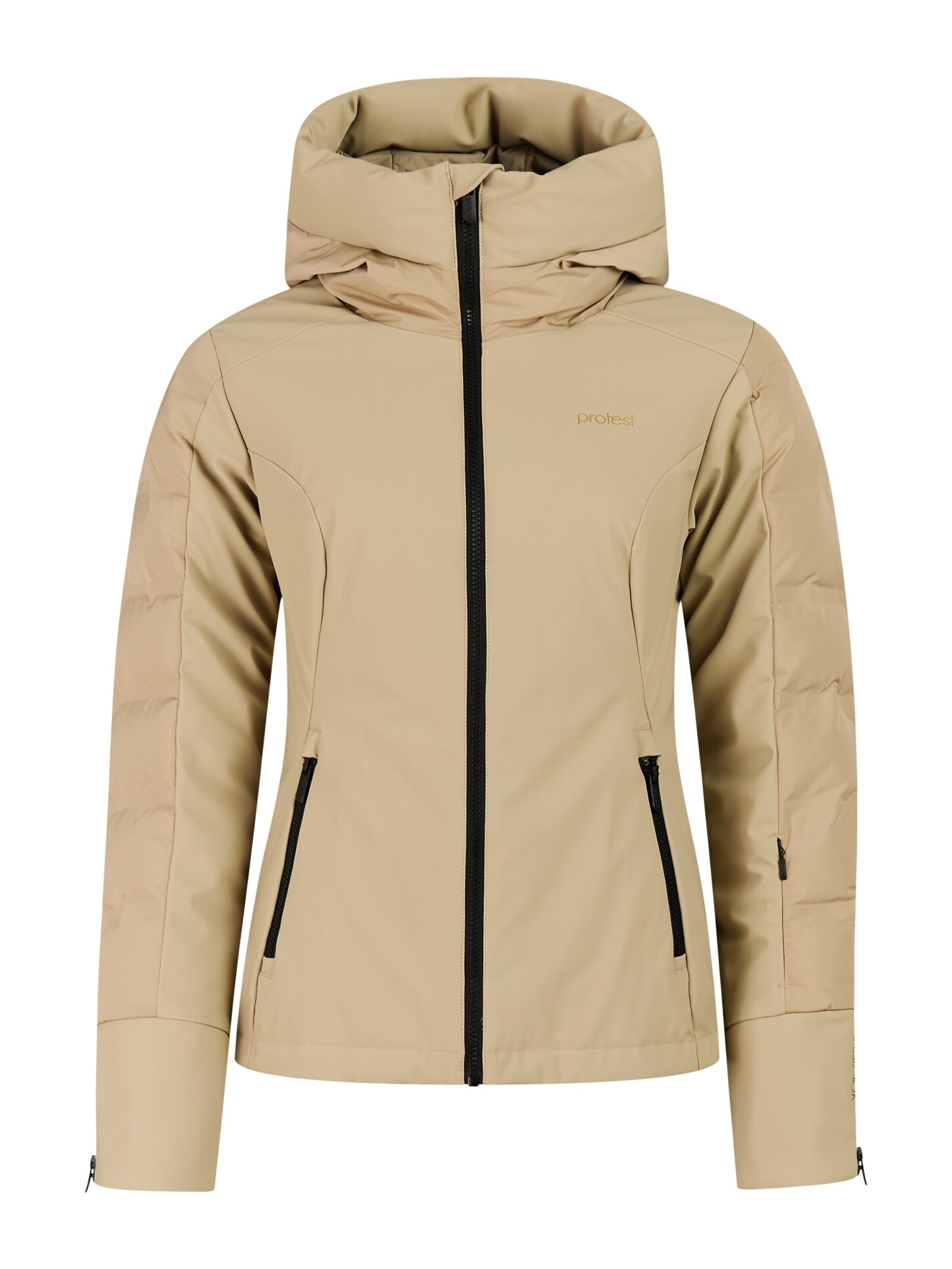 PROTEST Sportjas 'PRTMERCURY' in Beige: voorkant