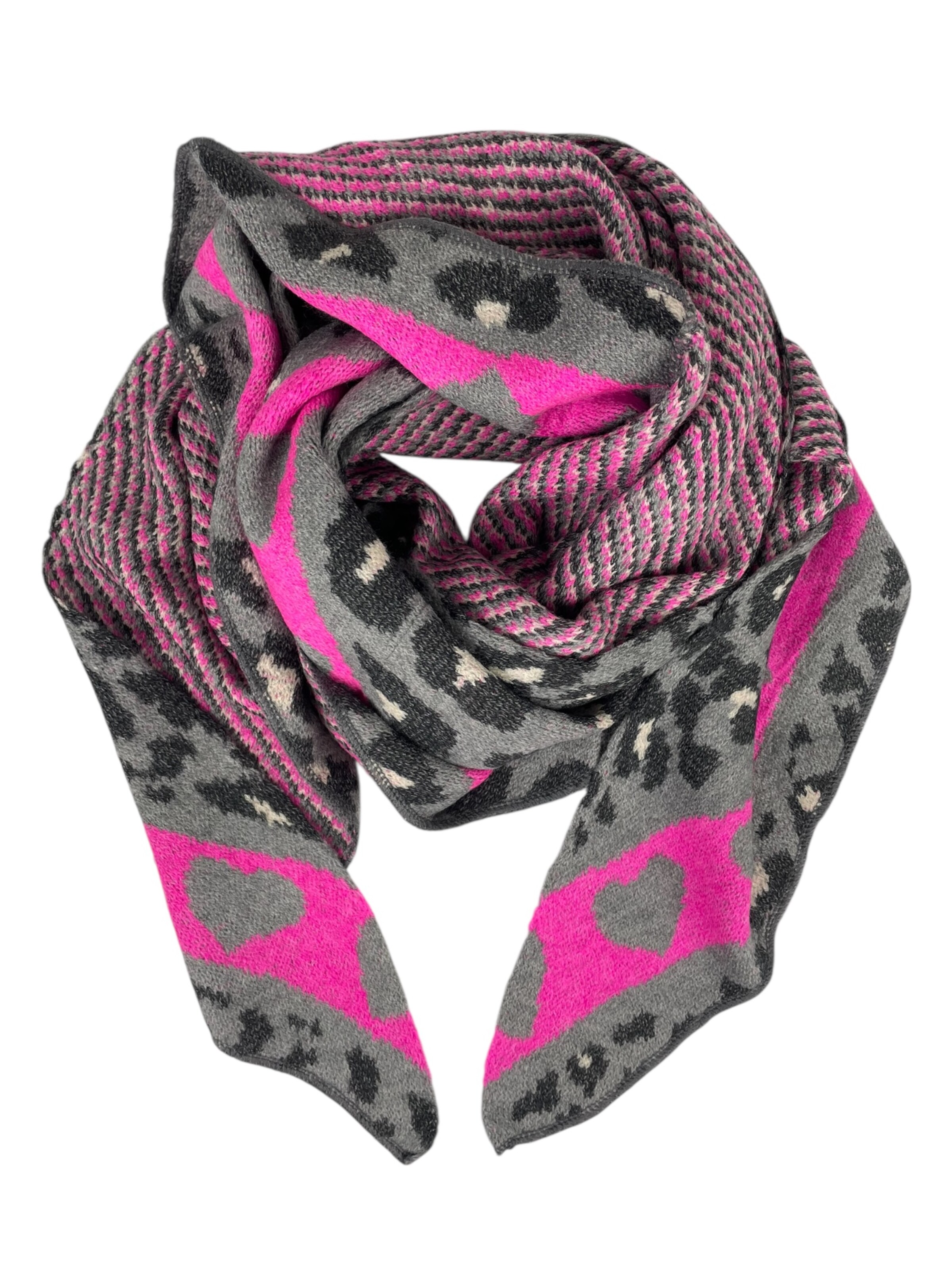 Foulard 'Leo Herz' Kumixi en gris : devant