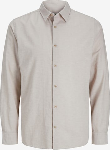 Camicia 'JREBMOSS' di JJ Rebel in beige: frontale
