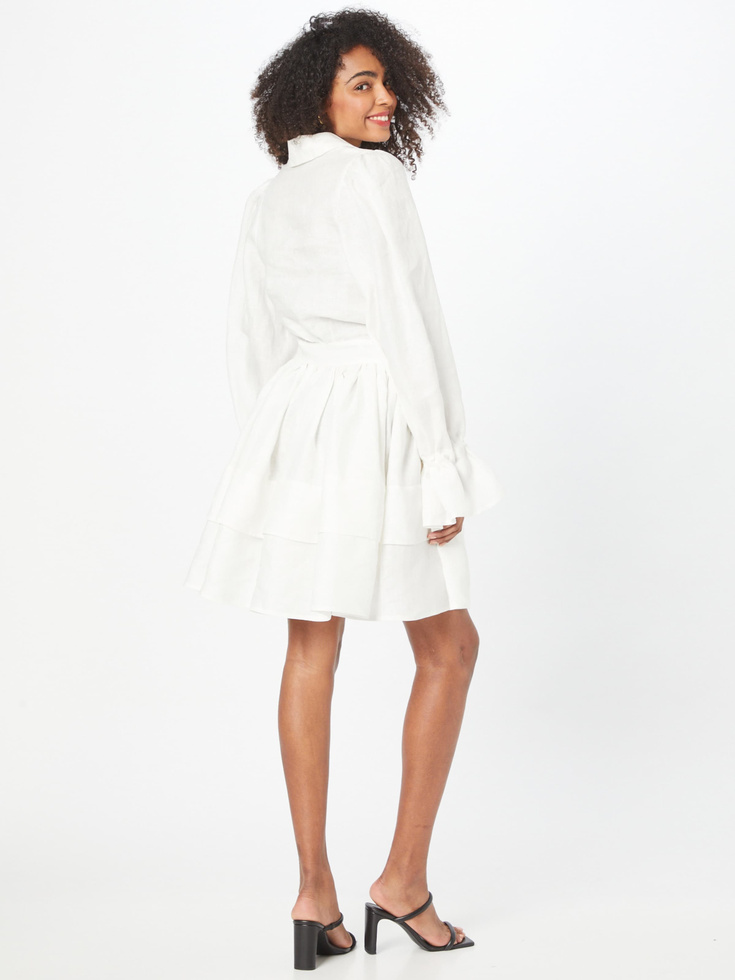 Robes Robe-chemise HORTENSIA KAN en Blanc 