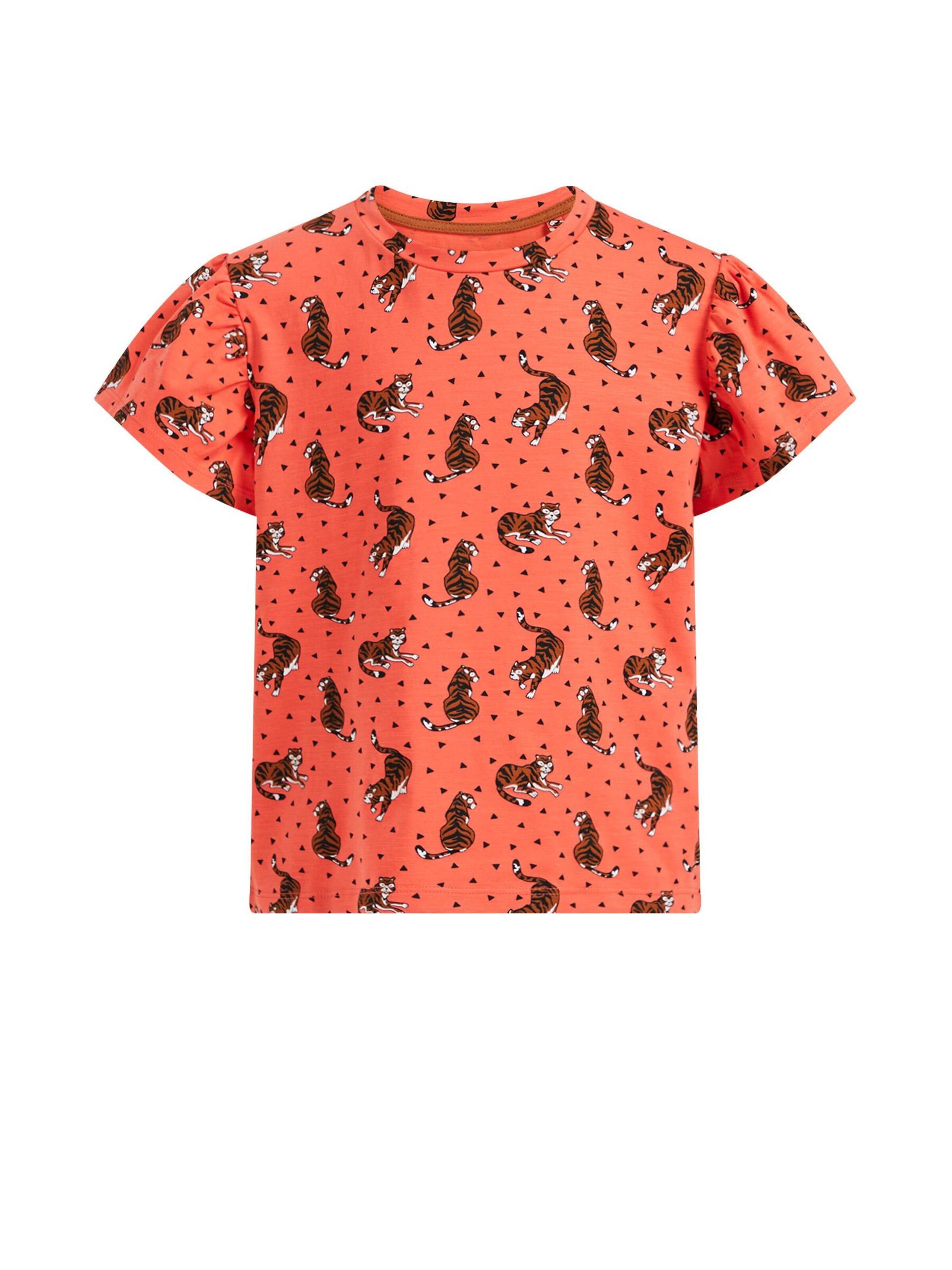 Kinder Teens (Gr. 140-176) WE Fashion T-Shirt in Koralle - CH37380
