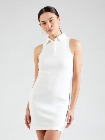 Calvin Klein Jeans Dress in White: front