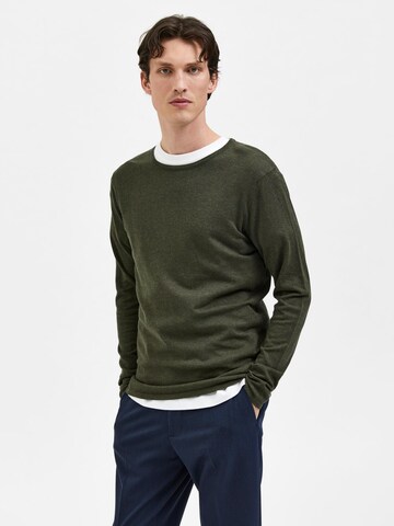 Pullover 'Rome' di SELECTED HOMME in verde: frontale